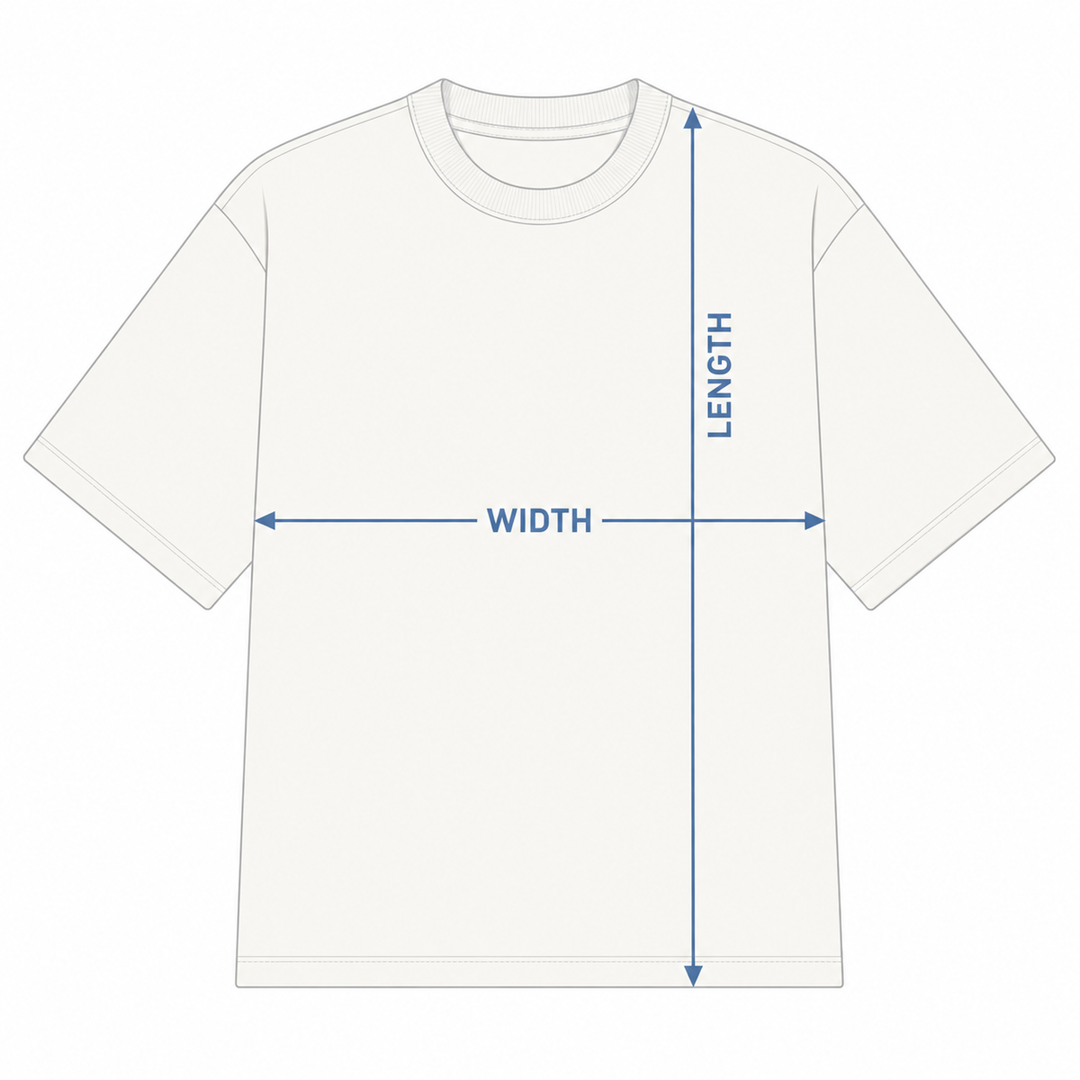 T-shirt measurement guide